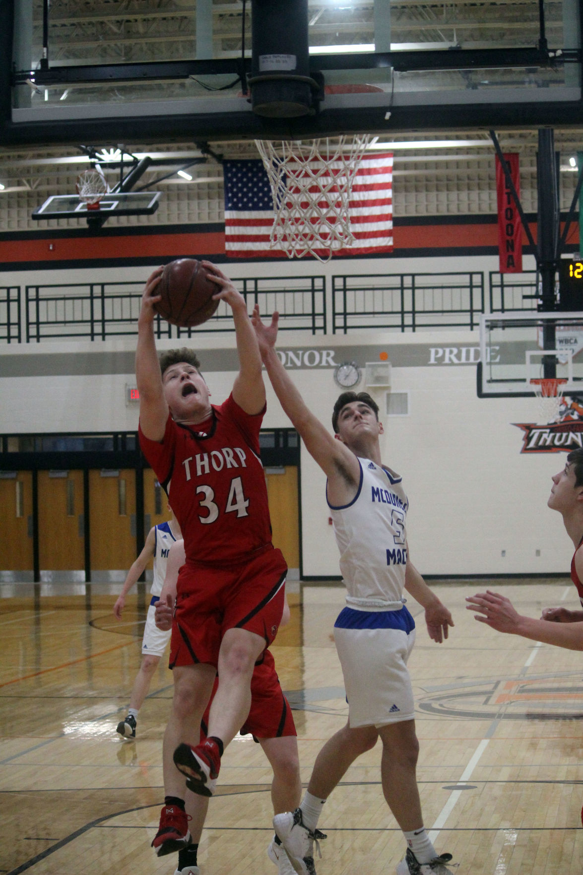 McDonell vs Thorp boys basketball at Osseo 3-12-20